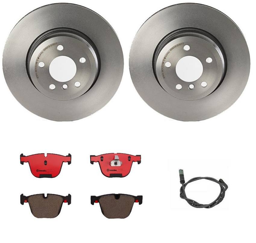 Brembo Brakes Kit Pads and Rotors Rear (345mm) (Ceramic) Brembo